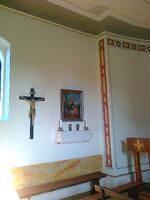 Dokončená stěna s imitací kamenného obložení