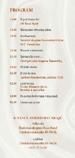 Program IX. Slovenského plesu